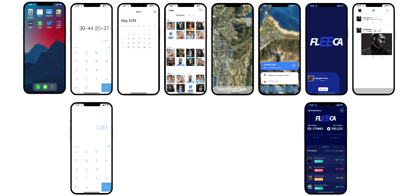 Custom Phone App project preview